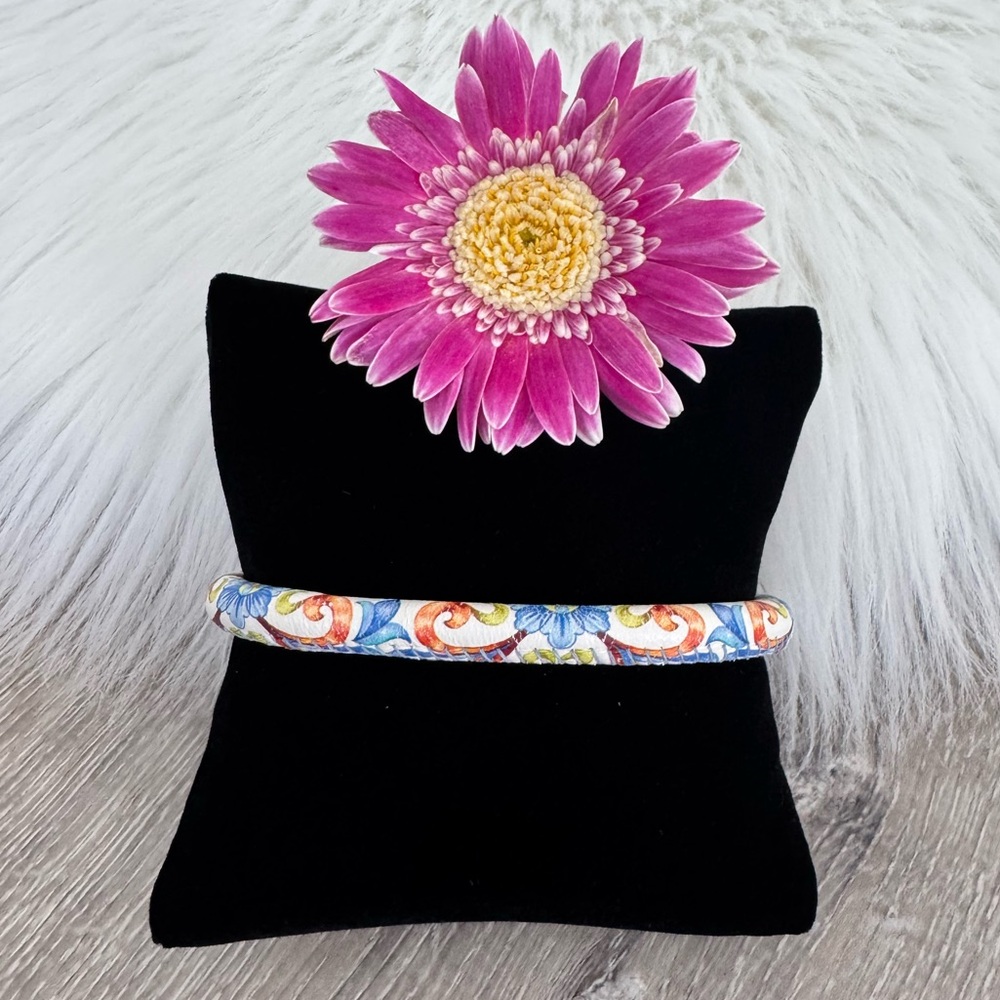💙 BRIGHTON Retired Woodstock Fiortile Woods Print Single Magnetic Bracelet